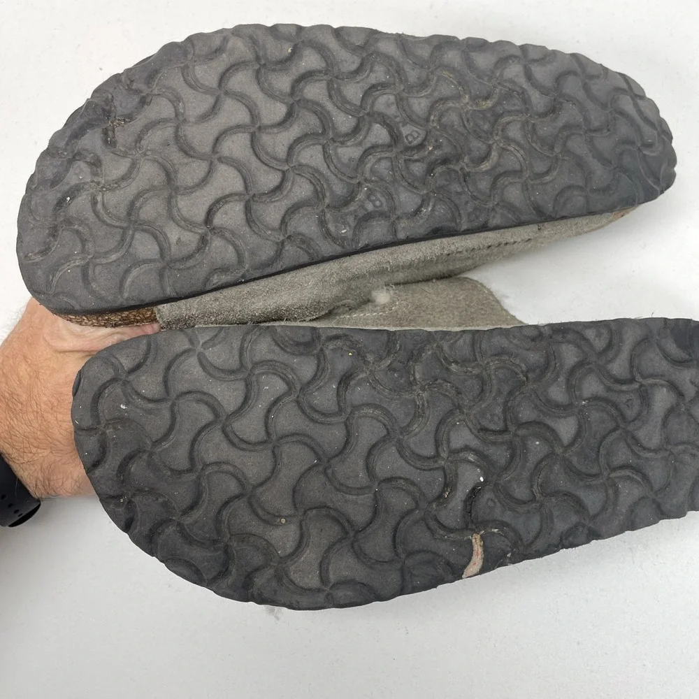 Birkenstock Arizona Shearling Suede Sandals Fuzzy Size‎ 40 9 US